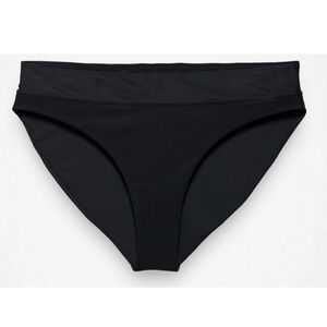 NWT Prana Swimsuit Womens Large Black Summer Wave Swim Bottom Bikini